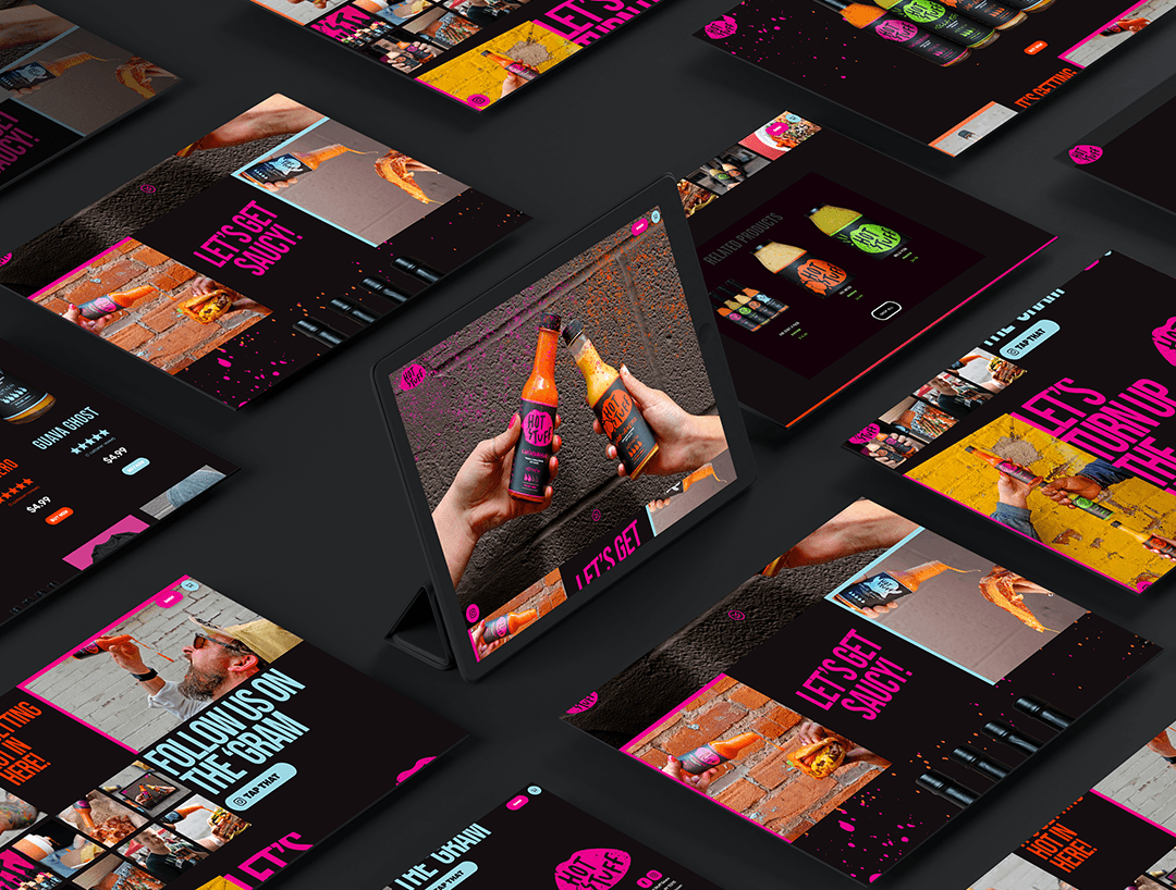 Andre Ivanchuk Hot Stuff Hot Sauce syracuse ny restaurant retail branding website ecommerce product design 01