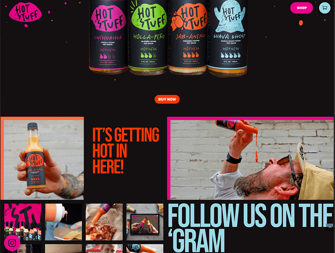 Andre Ivanchuk Hot Stuff Hot Sauce syracuse ny restaurant retail branding website ecommerce product design 07