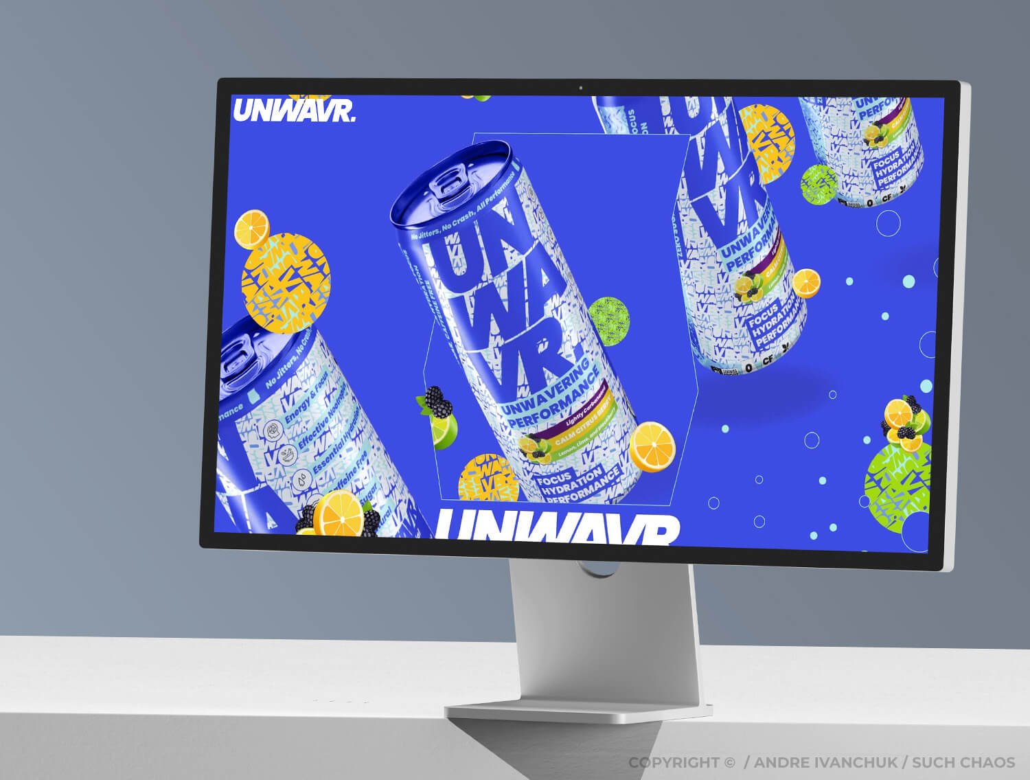 Andre Ivanchuk SUCH CHAOS - UNWAVR Energy Drink Startup Branding Go To Market Website Strategy 07