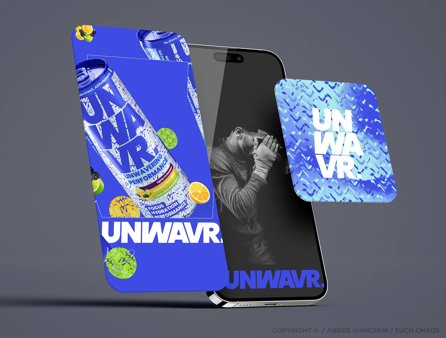 Andre Ivanchuk SUCH CHAOS - UNWAVR Energy Drink Startup Branding Go To Market Website Strategy 09