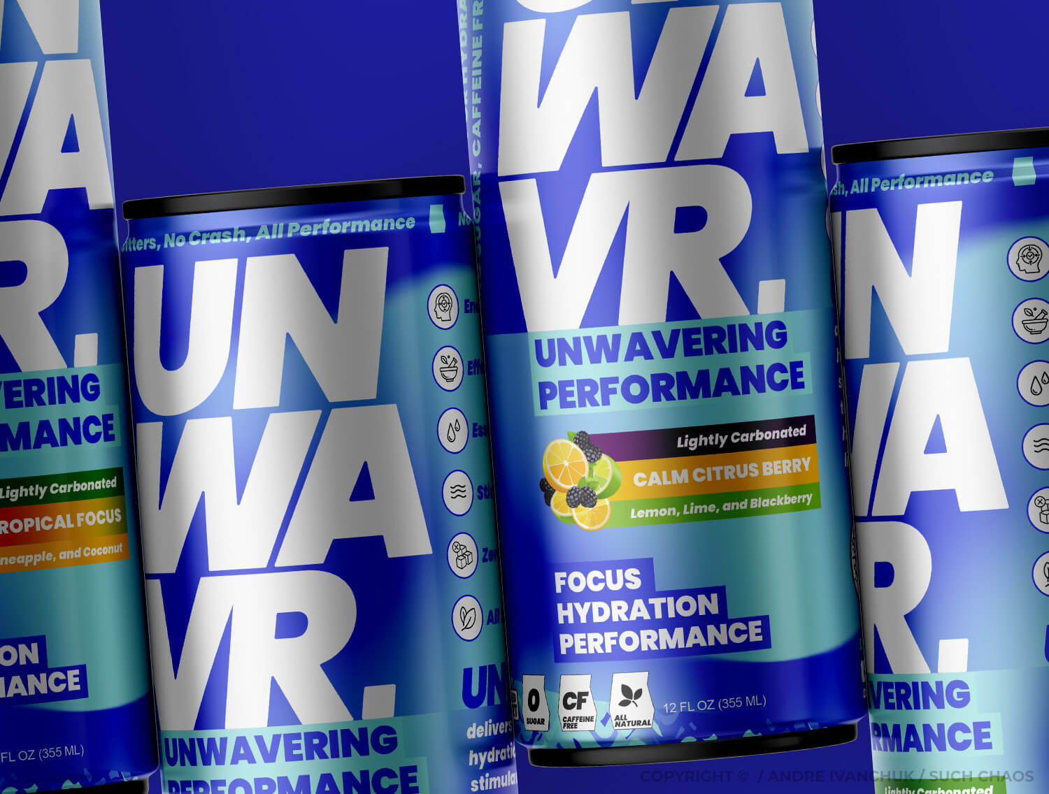 Andre Ivanchuk SUCH CHAOS - UNWAVR Energy Drink Startup Branding Go To Market Website Strategy 16