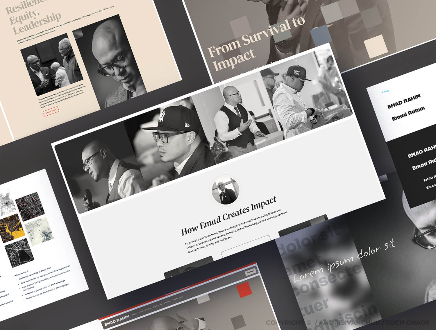 Andre Ivanchuk Such Chaos - Dr. Emad Rahim Author Speaker Personal Branding Positioning Website Design 04