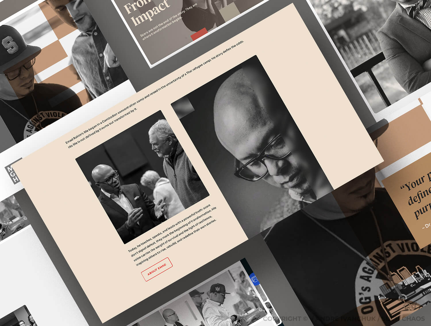 Andre Ivanchuk Such Chaos - Dr. Emad Rahim Author Speaker Personal Branding Positioning Website Design 06