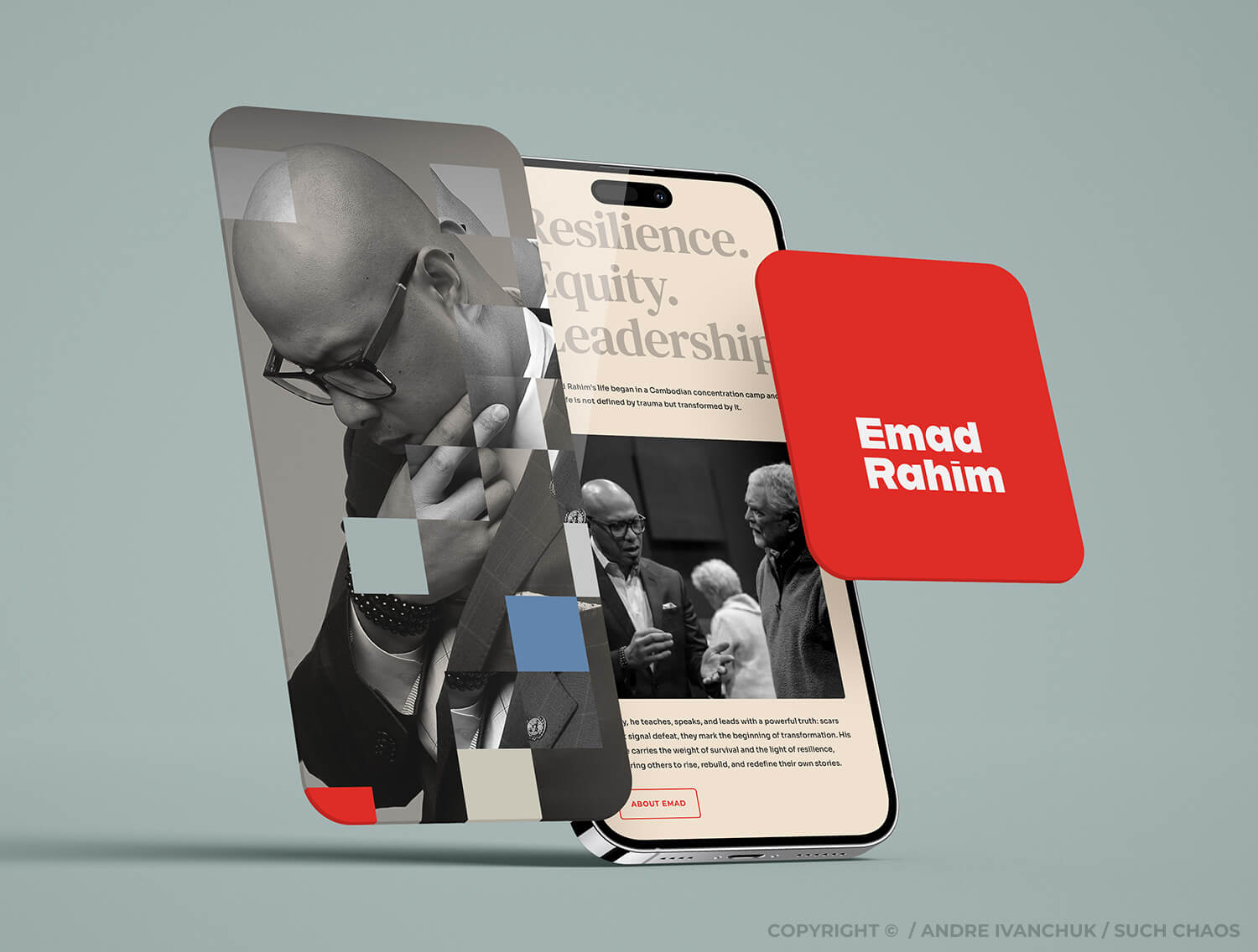 Andre Ivanchuk Such Chaos - Dr. Emad Rahim Author Speaker Personal Branding Positioning Website Design 08