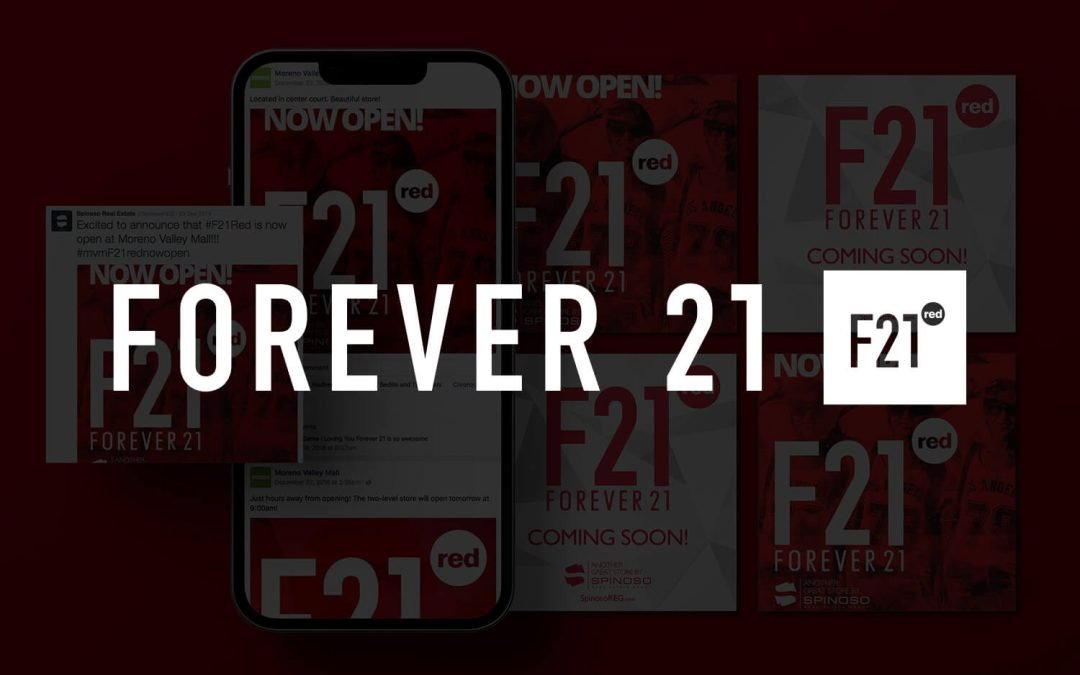 Forever21 Red Grand Opening Store Marketing and Content Design